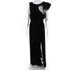 Pre-owned|HALSTON Womens Asymmetric Flounce Gown Size 12 13454525