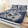 thumbnail image 3 of jejeloiu Rugby Game Gaming Twin Sheet Sets,Kids Football Sport Bedding For Teens 3 Pieces, 3 of 7