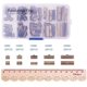 thumbnail image 4 of 100 piezas de terminales de sujeción para pulseras, cintas, marcapáginas y cordones de cuero. Longitudes: 8 mm, 10 mm, 13 mm, 20 mm y 25 mm., 4 of 9