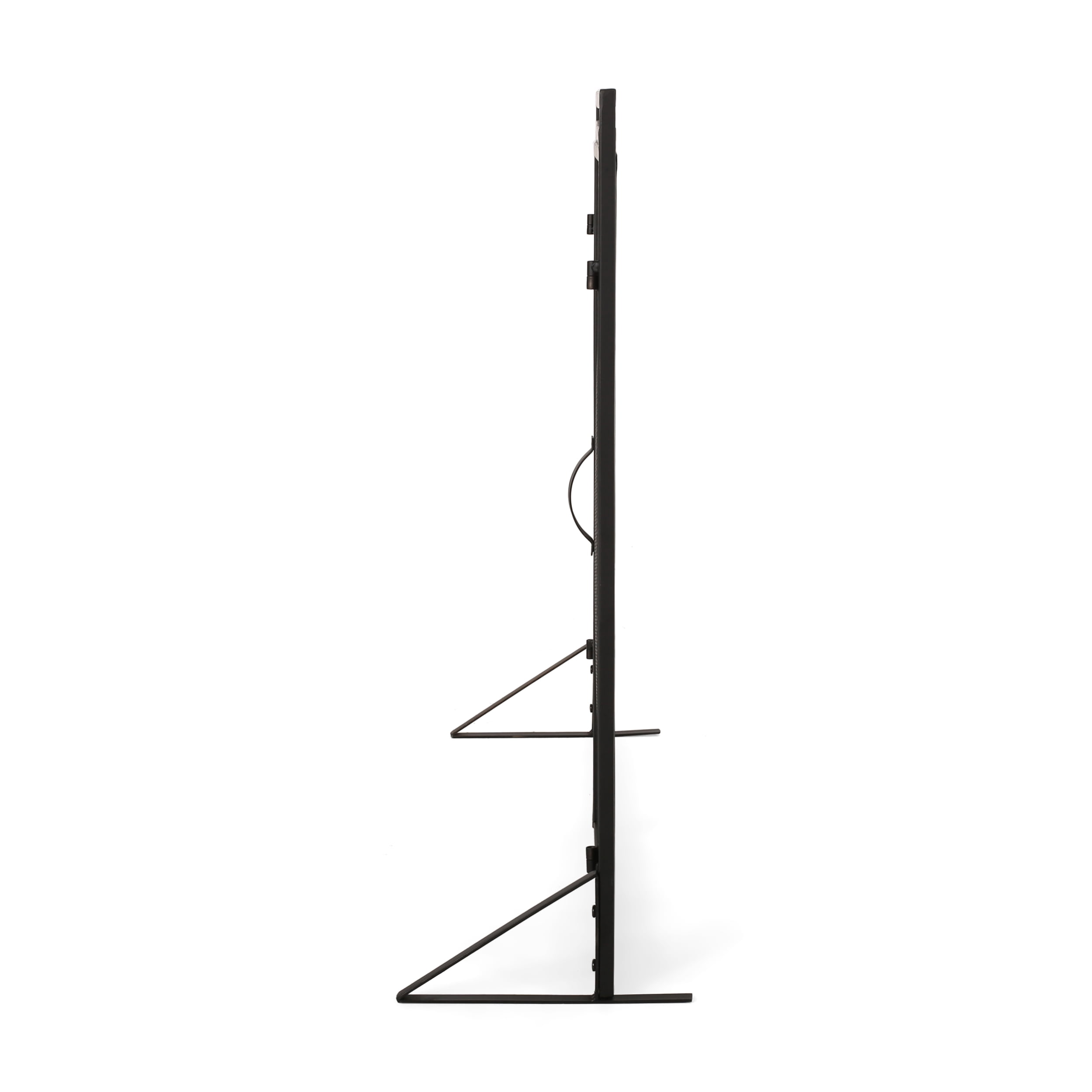 Noble House Cartwright Iron Fireplace Screen, Matte Black