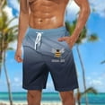 thumbnail image 2 of YLSDY Rollbacks Mens Bee Festival Print Board Shorts 11 Inch Inseam with Pockets Drawstring High Waisted Swimming Trunks Casual Baggy Beach Shorts Navy XXL, 2 of 5