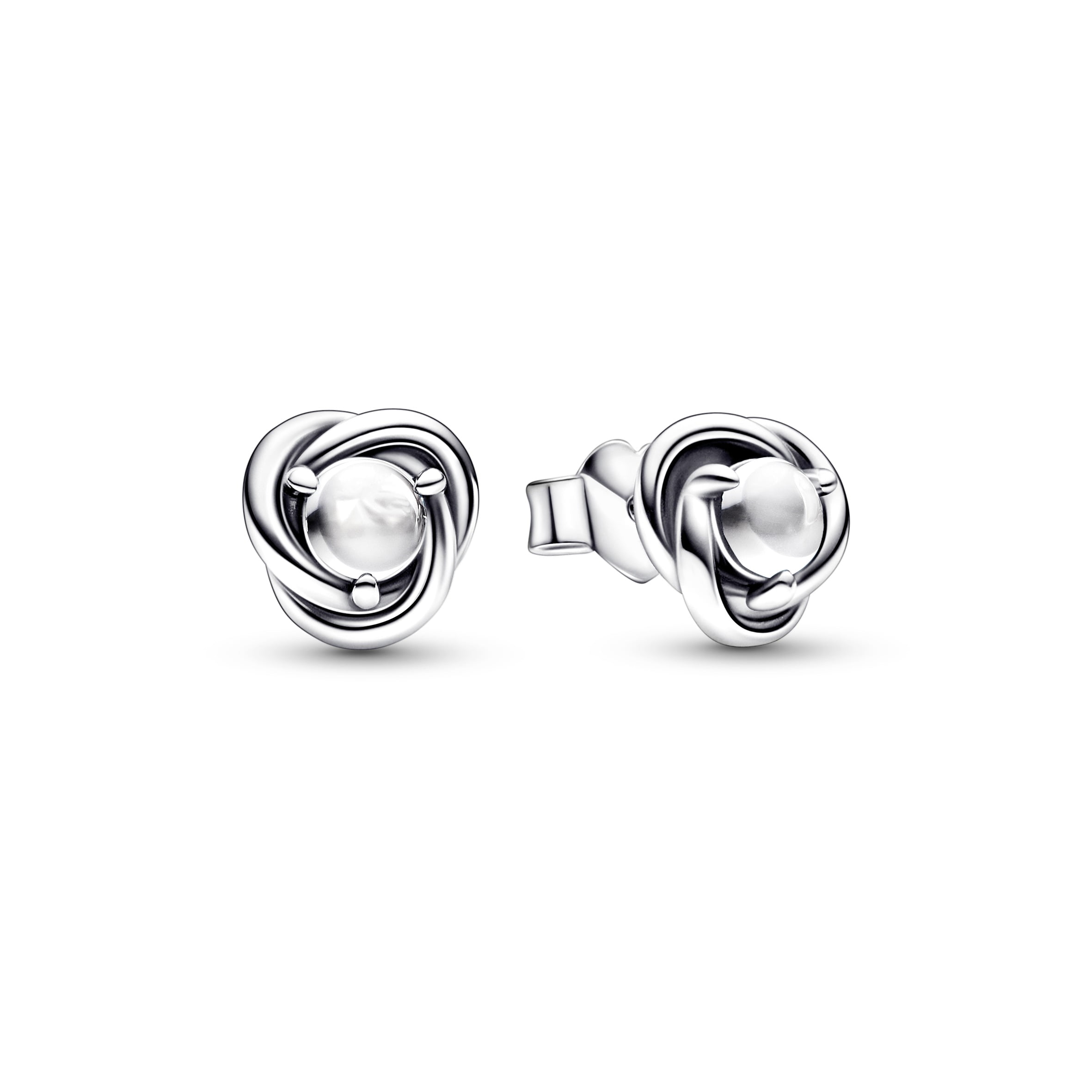 PANDORA Knotted Hearts 925 Sterling Silver Earrings