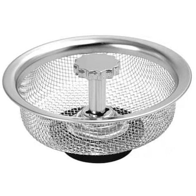 Protector de desagüe antibloqueo, 8,5 cm, convierte los desechos en un recipiente para verduras, incluye tapón: ¡limpieza de la cocina sin esfuerzo! Filtro de fregadero de acero inoxidable