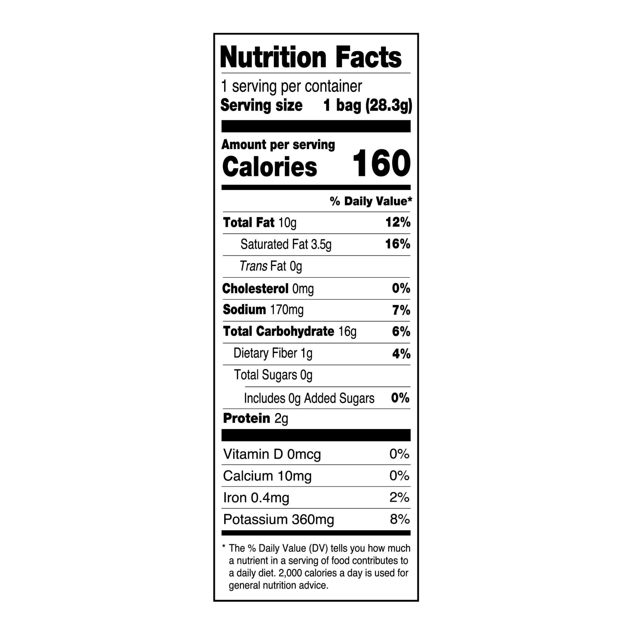 Golden Flake Original Thin & Crispy Potato Chips, Gluten-Free, 1 oz Bag