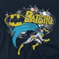 thumbnail image 2 of Batman Batgirl Halftone Women's T Shirt, Navy, Small, 2 of 6