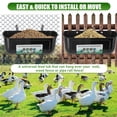 thumbnail image 4 of Haofy Large Chicken Feeder Trough with Clips Hanging Chicken Feeder Trough, Feeding Duck Goose Goat Sheep Dog for Livestock Feeding Container Waterer Bucket, 4 of 8