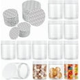 thumbnail image 1 of 150 unidades de precintos sensibles a la presión en 3 tamaños (58 mm/70 mm/89 mm) para tapas de botellas, con 10 unidades de contenedores de perlas de plástico PET en forma de columna., 1 of 6