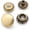 Brushed Brass, variant on Snap Fasteners Color Plated Solid Brass Snaps Heavy Duty Press Stud Poppers Ring-Socket Button #201 VT47 Pack of 10 (15 mm, Gold)