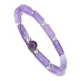 thumbnail image 1 of Guardurnaity de cristal para mujer, brazalete de cadenas de cuentas redondas, decoración sencilla de moda, adornos, joyería para novia, joyería Ropa, zapatos y accesorios Miscelánea Violeta, 1 of 6