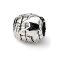 thumbnail image 1 of Reflection Beads QRS330 Sterling Silver World Bead - Antiqued & Polished, 1 of 1
