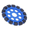 thumbnail image 3 of Piezas de robot industrial, rueda omnidireccional, rueda omnidireccional, robot con tracción omnidireccional, durabilidad extendida, 3 of 8