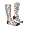 thumbnail image 3 of Daiia Sports Socks Tropical Plants Printed Novelty Crew Socks for Men Women Knee High Socks Cotton Socks Soft & Breathable Support Unisex Socks, 3 of 9