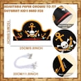 thumbnail image 3 of Gorro pirata infantil Funtery, accesorios para fiestas piratas, 48 unidades, 3 of 7