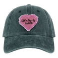 thumbnail image 1 of Retro Heart Splicing Baseball Hat Retro Extended Brim Adjustable Washed Sun Hat Couple Student Cute Sunscreen Hat Streetwear, 1 of 10