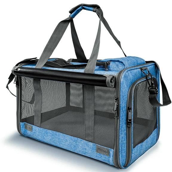 TNYXORIX Cat Carrier Pet Carrier for Small Medium Large Cats Dogs Rabbits Puppies up to 25 Lbs,TSA Airline Approved Dog Carrier Soft Sided,Collapsible Travel Puppy Carrier - Navy