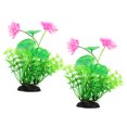 thumbnail image 3 of 2pcs Betta Fish Tank Plant Decoration Water Grass Decor Simulation Lotus Ornament, 3 of 9