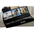 thumbnail image 6 of Personalised Blanket 76x100cm,Custom Blanket with Words Picture Collage Customized Blankets,Birthday Xmas Souvenir Gifts Personalized Throw for Father, Mom, Kids, Dogs, Friends or Lover, 6 of 6