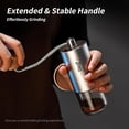 thumbnail image 3 of TGHTBA-Small Manual Coffee Bean Grinder - 6 Stainless Steel Conical Burr Hand Coffee Grinder with 16 Adjustable Setting, Double Bearing Hand Espresso Grinder, 3 of 4
