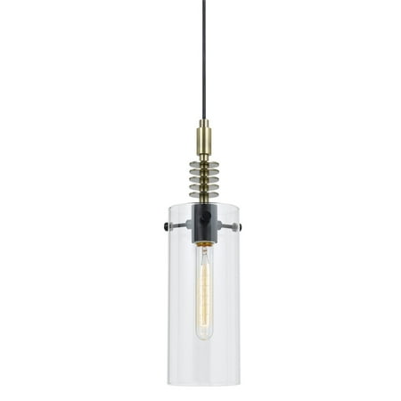 Cal Royal Antique Brass - Cal Lighting FX-2734-1 Glass Pendant - Antique Brass/Dark Bronze