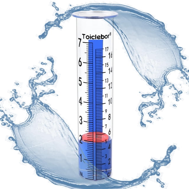 Tubo para pluviómetro Toiclebor RM-T09 de doble escala, 21 cm