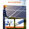 thumbnail image 3 of KFFKFF Water Fed Pole Kit, 30FT Solar Panel Cleaning Pole with Extendable Handle, 180° Rotatable Brush Head & 65.6FT Hose, 3 of 9