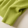 thumbnail image 3 of Cethrio Girls Cardigan Sweaters, Fall Winter Button Down Long Sleeve V Neck Knitted Cardigans Size 6-7 Years Mint Green, 3 of 4
