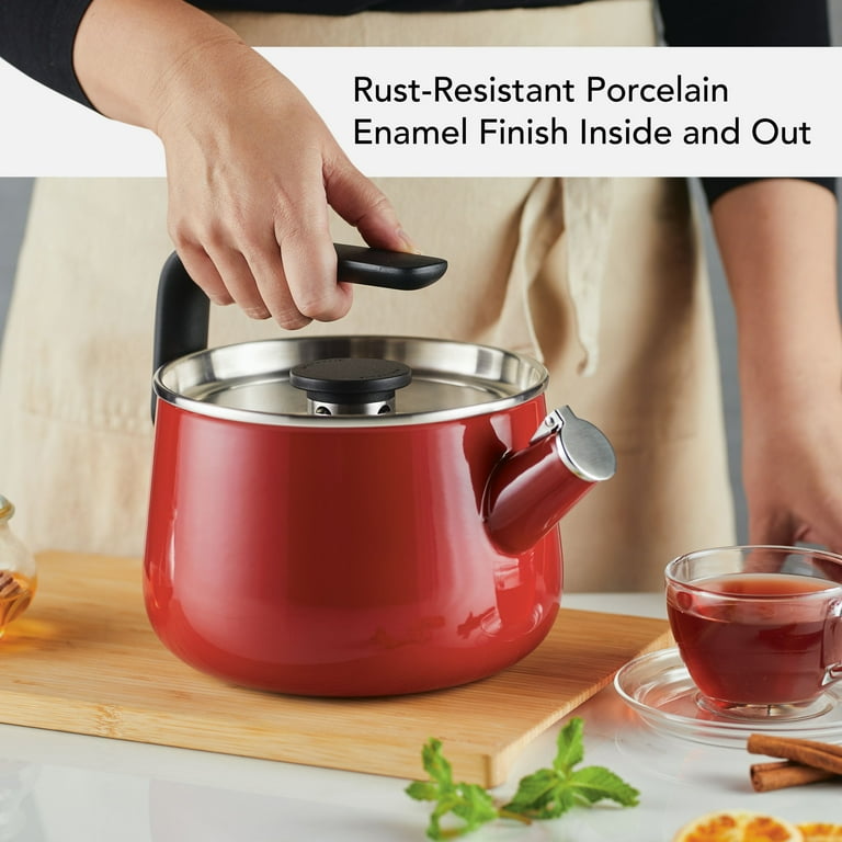 KitchenAid Enamel-on-Steel 2 Quart Teakettle, Induction Compatible