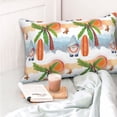 thumbnail image 4 of Rateoe Gnome and Surfing Pattern Decorative Pillow Case,Throw Pillow Covers,Plush Pillow Cover,Soft Pillow Case,Velvet Pillow Case-20"x30", 4 of 6