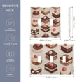 thumbnail image 2 of Yayeee Toggle Light Switch Wall Plate 2-Gang 4.56"x4.48" Decorative Outlet Cover, Cute Chocolate Cakes, 2 of 7