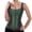 Green, variant on Corset Zip up Women Role Playing Peacock Bustier White XS
