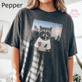 thumbnail image 3 of Vintage Patriotic Raccoon USA Glasses T-Shirt - Cute 4th of July Graphic Tee for Men and Women, Pepper, 3 of 5