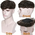 thumbnail image 3 of SEGO Human Hair Topper Clip in Hair Extension Hairpiece Hair Toupee with Hair Loss Thinning Hair Gray for Women/Men, 3 of 6
