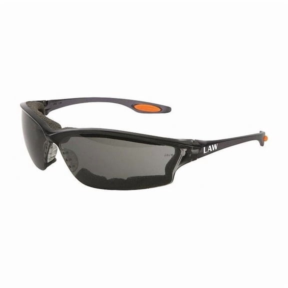 Mcr Safety Safety Glasses, Gray, Anti-Fog, Black LW312AF