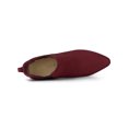 thumbnail image 5 of BLISSFUL STEP Women's Boots Pointed Toe Block Heel Chelsea Ankle Boots Burgundy 6.5, 5 of 8