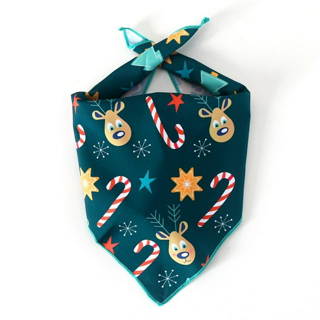 Pet Bandana Decorative Polyester: Pet Bib Dog Triangle Bandana Bib for Christmas