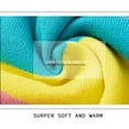 thumbnail image 6 of WIBACKER 1-6T Toddler Kids Baby Girls V Neck Rainbow Stripe Cardigan Casual Sweater Knit Coat, 6 of 8