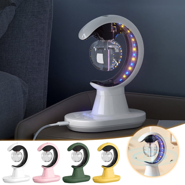 Xihbxyly Lámpara Repelente de Mosquitos Tres En Uno, Humidificador Recargable En Aerosol, Fórmula Segura E Inodora, Ideal para Dormitorio y Sala de Estar, Ideal para Toda La Familia, Incluye Recarga
