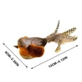 thumbnail image 3 of Interactive Cat Toy with Singing Bird & Flapping Wings, Automatic Chirping Sound & Catnip for Indoor Cats, Teaser Stick for Scratching & Biting, Pet Supplies for Boredom Relief & Hunting Instincts, 3 of 9