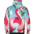 thumbnail image 7 of Daiia Tropical Flamingo Pool Float for Men's Fashion Hoodies & Sweatshirts with Kangaroo Pocket Hooded Sweatshirt Breathable & Moisture Wicking-Small, 7 of 7