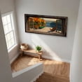 thumbnail image 7 of Lake Boat Window Canvas Wall Art - Nature Scenery Coastal Pictures Landscape Canvas Prints, Horizontal Modern Painting Artwork for Living Room Bedroom, 7 of 7