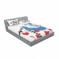 thumbnail image 3 of Ambesonne Colorful Fitted Sheet & Pillow Sham Set, Alice with Cup, Twinxl, Multicolor, 3 of 3