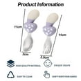 thumbnail image 4 of Children's complementary tableware-silicone spork set -304 stainless steel feeding spoon, 4 of 5