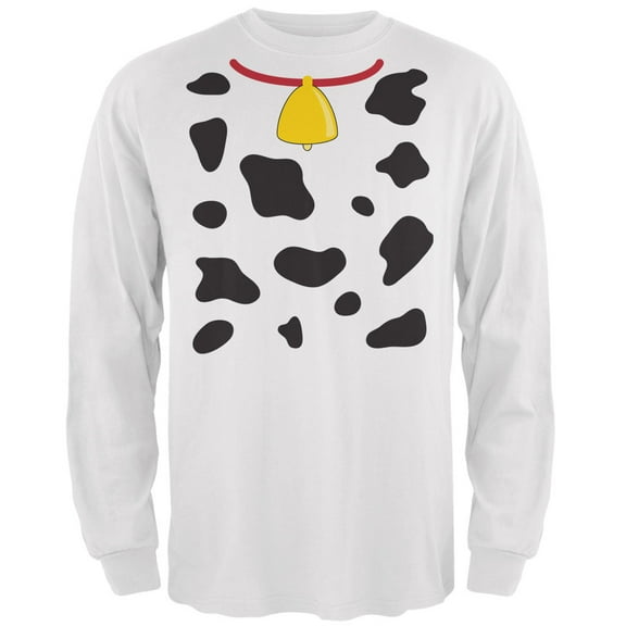 Old Glory Mens Halloween Cow Costume Long Sleeve Graphic T Shirt