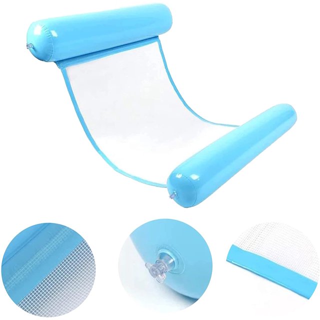 Hamaca de agua inflable Cama flotante Colchón de natación inflable Favores Hamaca de agua inflable de verano Salón relajante flotante Cama al aire libre Piscina Playa para adultos Sincero Hogar
