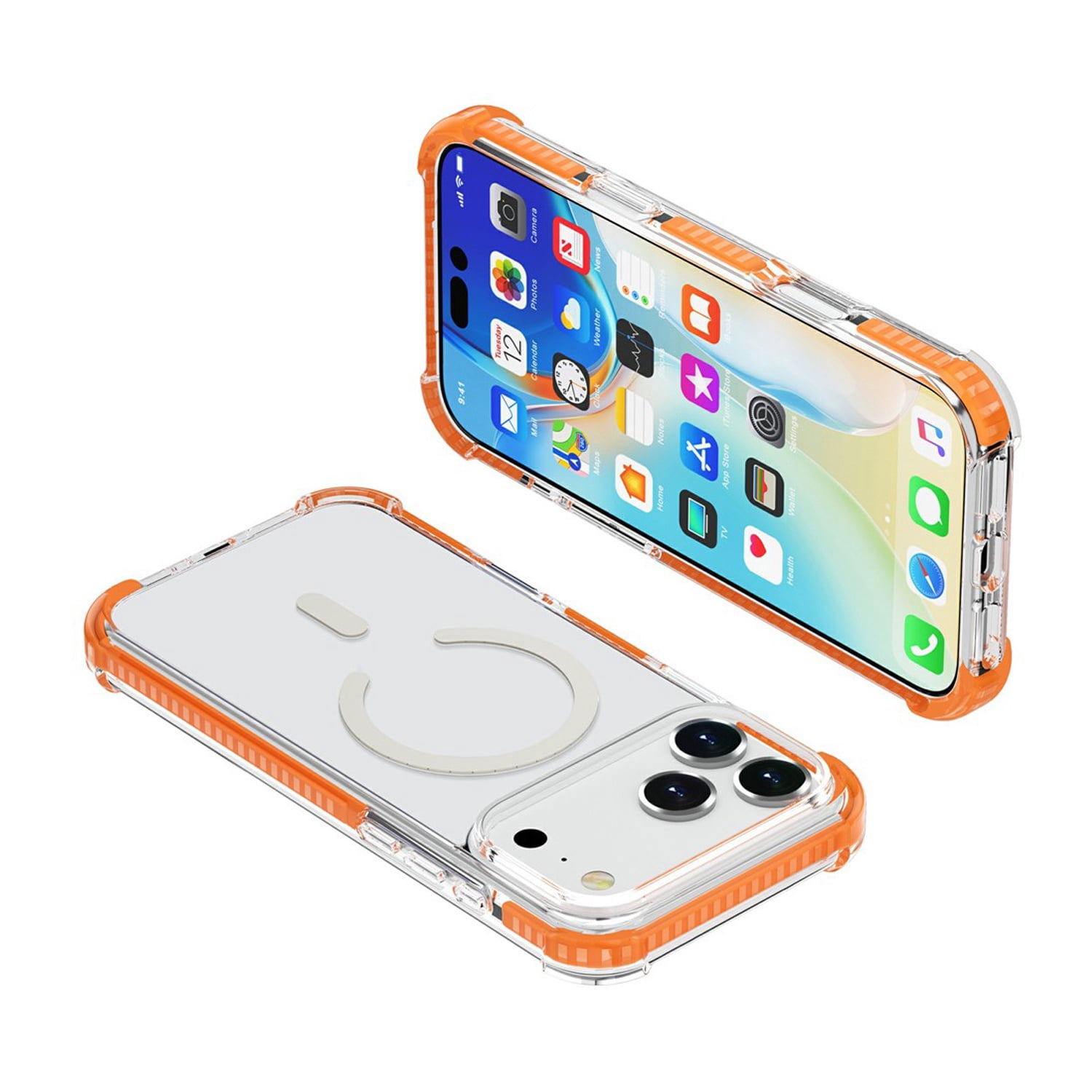 TPU Mesh Sport Case with Wireless Charging for iPhone 17 Pro Max