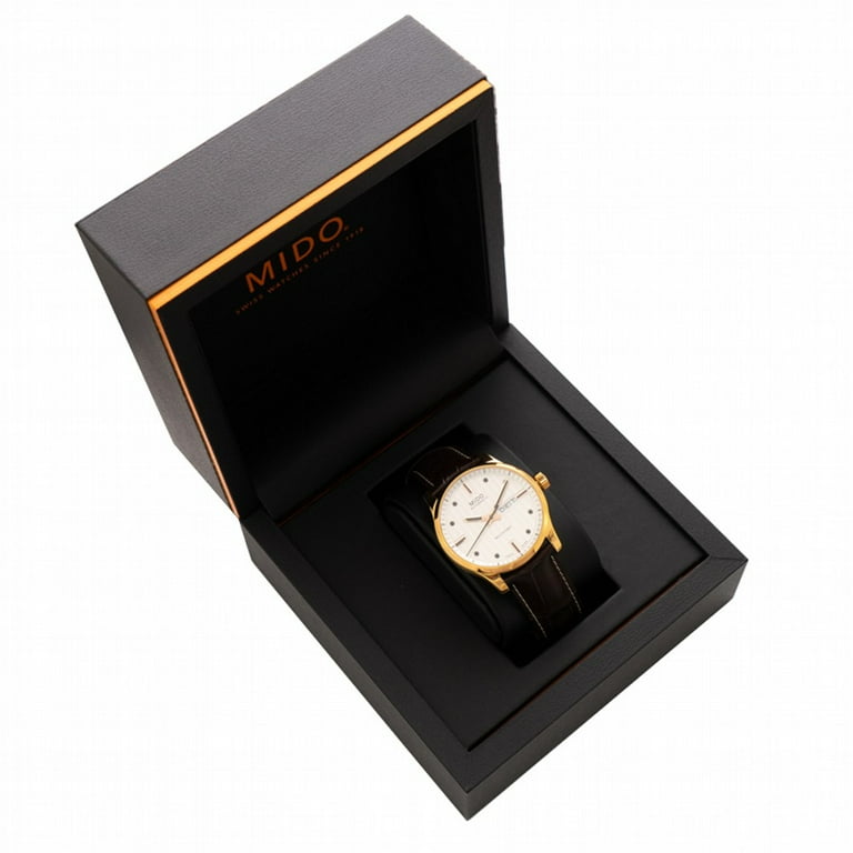 Mido Men's M0054303603100 Multifort Analog Swiss Automatic Brown