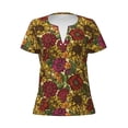 thumbnail image 3 of Naloa Sunflower Print T-Shirts Short Sleeve V Neck Tees for Women Fashion Tops Trendy Lightweight Soft Casual Summer Outfits Clothes, 3 of 5