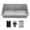 Stainless Steel, variant on Karran Usa HSU3219SBSS Matrix 32" Undermount Single Basin Stainless Steel Kitchen Sink -