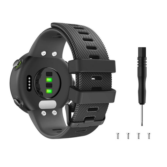 Correa de repuesto MoKo para Garmin Forerunner 45/Swim 2, color negro