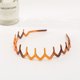 thumbnail image 4 of Juego de 2 diademas con peine para el cabello YONGSHENG Dientes de tiburón Plástico negro y marrón, 4 of 4